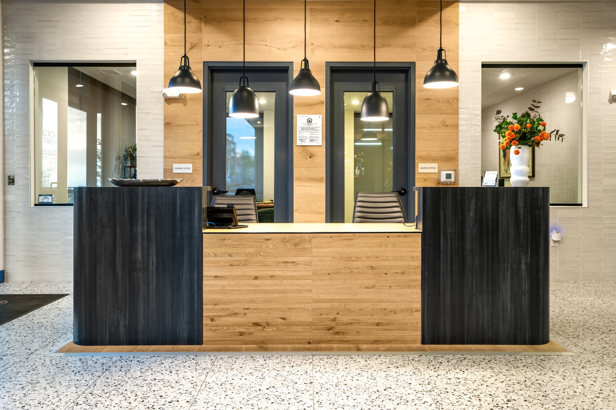 Front desk and leasing office